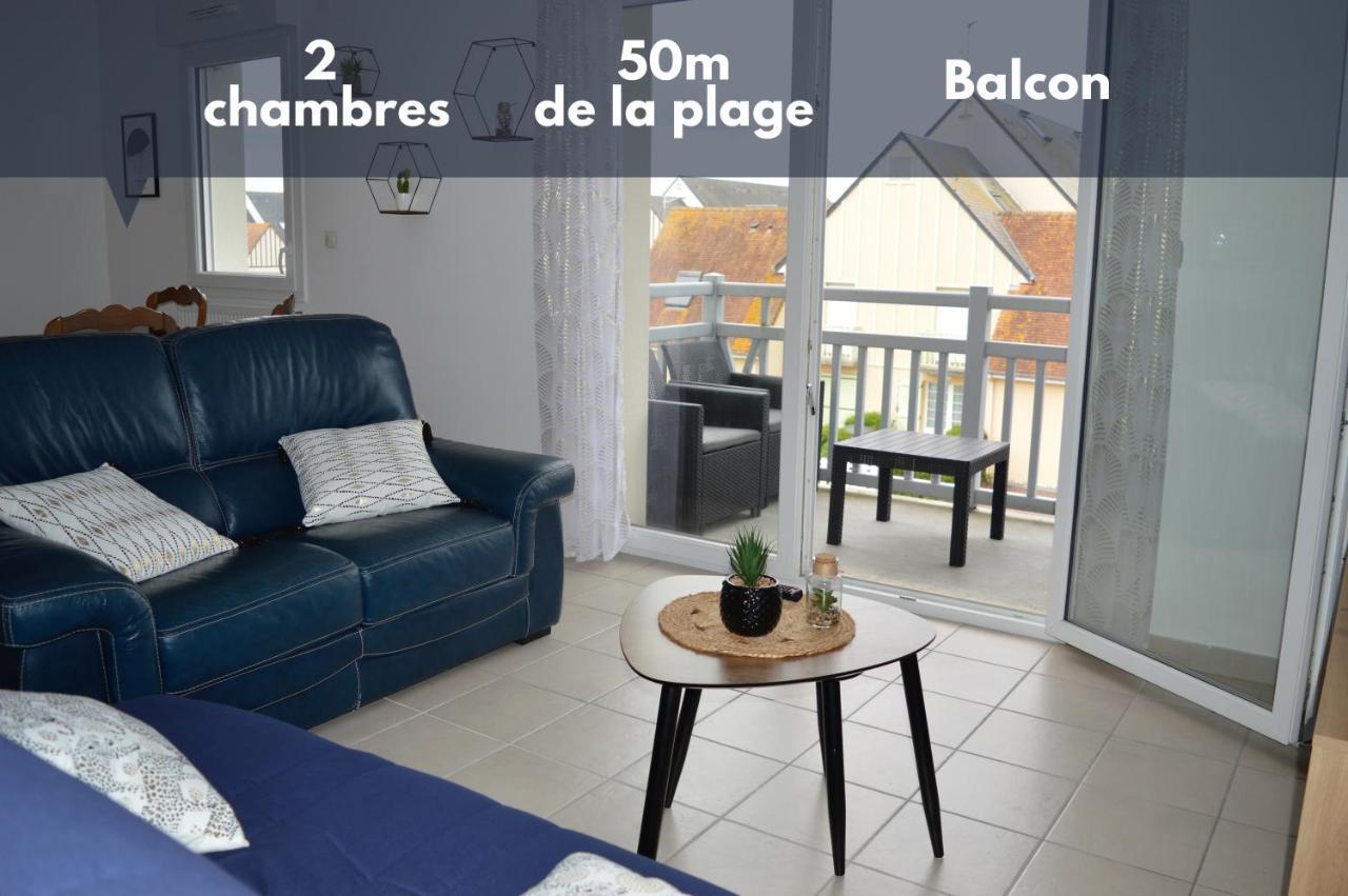 Appartement Spacieux Avec Balcon - A 50M De La Plage Courseulles-sur-Mer Luaran gambar